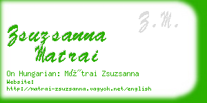 zsuzsanna matrai business card